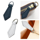 Maxbell PU Leather Zipper Pull Decorative Zipper Pull Tab for Zipper Repair Zip Pull Black
