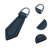 Maxbell PU Leather Zipper Pull Decorative Zipper Pull Tab for Zipper Repair Zip Pull Black