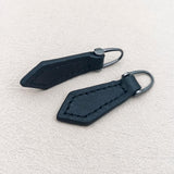 Maxbell PU Leather Zipper Pull Decorative Zipper Pull Tab for Zipper Repair Zip Pull Black