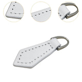 Maxbell PU Leather Zipper Pull Decorative Zipper Pull Tab for Zipper Repair Zip Pull White