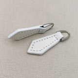 Maxbell PU Leather Zipper Pull Decorative Zipper Pull Tab for Zipper Repair Zip Pull White