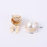 Maxbell 6Pcs Button Covers Trendy Cufflinks for Formal Ceremony Valentines Day Gifts Gold