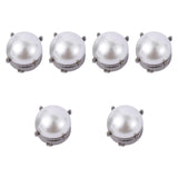 Maxbell 6Pcs Button Covers Trendy Cufflinks for Formal Ceremony Valentines Day Gifts Black