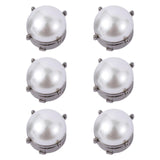 Maxbell 6Pcs Button Covers Trendy Cufflinks for Formal Ceremony Valentines Day Gifts Black