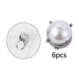 Maxbell 6Pcs Button Covers Trendy Cufflinks for Formal Ceremony Valentines Day Gifts Black
