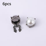 Maxbell 6Pcs Button Covers Trendy Cufflinks for Formal Ceremony Valentines Day Gifts Black