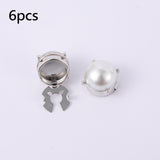 Maxbell 6Pcs Button Covers Trendy Cufflinks for Formal Ceremony Valentines Day Gifts Silver