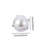 Maxbell 6Pcs Button Covers Trendy Cufflinks for Formal Ceremony Valentines Day Gifts Silver
