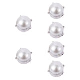 Maxbell 6Pcs Button Covers Trendy Cufflinks for Formal Ceremony Valentines Day Gifts Silver