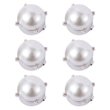 Maxbell 6Pcs Button Covers Trendy Cufflinks for Formal Ceremony Valentines Day Gifts Silver