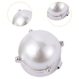 Maxbell 6Pcs Button Covers Trendy Cufflinks for Formal Ceremony Valentines Day Gifts Silver