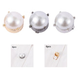Maxbell 6Pcs Button Covers Trendy Cufflinks for Formal Ceremony Valentines Day Gifts Silver