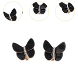 Maxbell 6x Butterfly Button Covers Clothing Accessories for Graduation Gifts Wedding Black