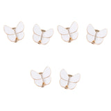 Maxbell 6x Butterfly Button Covers Clothing Accessories for Graduation Gifts Wedding White