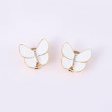 Maxbell 6x Butterfly Button Covers Clothing Accessories for Graduation Gifts Wedding White