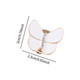 Maxbell 6x Butterfly Button Covers Clothing Accessories for Graduation Gifts Wedding White