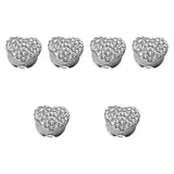 Maxbell 6x Women Cufflinks 18mm Women's Jewelry for Birthday Anniversary Formal Wear Silver