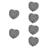 Maxbell 6x Women Cufflinks 18mm Women's Jewelry for Birthday Anniversary Formal Wear Black