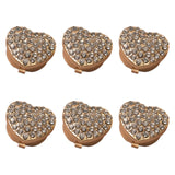 Maxbell 6x Women Cufflinks 18mm Women's Jewelry for Birthday Anniversary Formal Wear Gold