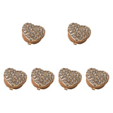 Maxbell 6x Women Cufflinks 18mm Women's Jewelry for Birthday Anniversary Formal Wear Gold