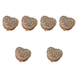 Maxbell 6x Women Cufflinks 18mm Women's Jewelry for Birthday Anniversary Formal Wear Gold