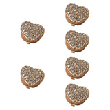 Maxbell 6x Women Cufflinks 18mm Women's Jewelry for Birthday Anniversary Formal Wear Gold