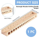 Maxbell Knitting Pin Ruler Practical Crochet Hook Ruler for Craft Supplies Beginners