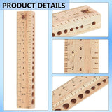 Maxbell Knitting Pin Ruler Practical Crochet Hook Ruler for Craft Supplies Beginners