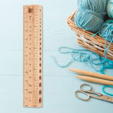 Maxbell Knitting Pin Ruler Practical Crochet Hook Ruler for Craft Supplies Beginners