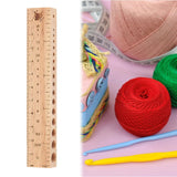 Maxbell Knitting Pin Ruler Practical Crochet Hook Ruler for Craft Supplies Beginners