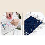 Maxbell Macrame Board Gridded Mat for Hand Knitting Work Project Stringing Projects
