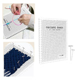 Maxbell Macrame Board Gridded Mat for Hand Knitting Work Project Stringing Projects