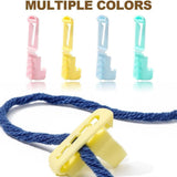 Maxbell 4 Pieces Yarn Guides Beginners Portable DIY Crafting Projects Finger Holders