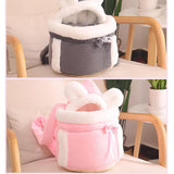 Maxbell Pet Carrier Backpack Warm Portable Front Carrier for Walking Outdoor Camping M