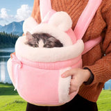 Maxbell Pet Carrier Backpack Warm Portable Front Carrier for Walking Outdoor Camping L