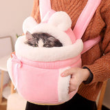 Maxbell Pet Carrier Backpack Warm Portable Front Carrier for Walking Outdoor Camping L