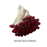 Maxbell Rose Bouquet Blanket Crochet Kit Men Women Beginners Gift DIY Flower Blanket