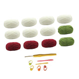 Maxbell Rose Bouquet Blanket Crochet Kit Men Women Beginners Gift DIY Flower Blanket