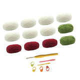 Maxbell Rose Bouquet Blanket Crochet Kit Men Women Beginners Gift DIY Flower Blanket