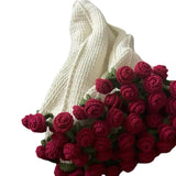 Maxbell Rose Bouquet Blanket Crochet Kit Men Women Beginners Gift DIY Flower Blanket