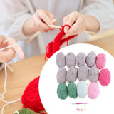 Maxbell Flower Bouquet Blanket Crochet Kit Gift Decoration for Anniversary Men Women 100cm