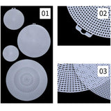 10x Mesh Canvas Sheets Lightweight Crochet Projects Needlepoint Blank Canvas L