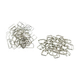 200 Pieces Rectangle Buckles Sleek Metal Belt Slide Buckles for Purse Making