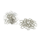 200 Pieces Rectangle Buckles Sleek Metal Belt Slide Buckles for Purse Making