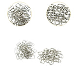 200 Pieces Rectangle Buckles Sleek Metal Belt Slide Buckles for Purse Making