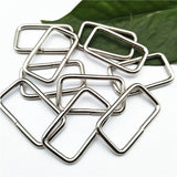 200 Pieces Rectangle Buckles Sleek Metal Belt Slide Buckles for Purse Making