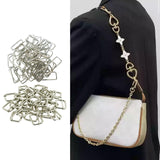 200 Pieces Rectangle Buckles Sleek Metal Belt Slide Buckles for Purse Making