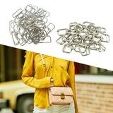 200 Pieces Rectangle Buckles Sleek Metal Belt Slide Buckles for Purse Making