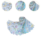 Maxbell 40x Roll Fabric Strips Crafting Patchwork Craft for Blanket Home Decor blue