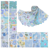Maxbell 40x Roll Fabric Strips Crafting Patchwork Craft for Blanket Home Decor blue